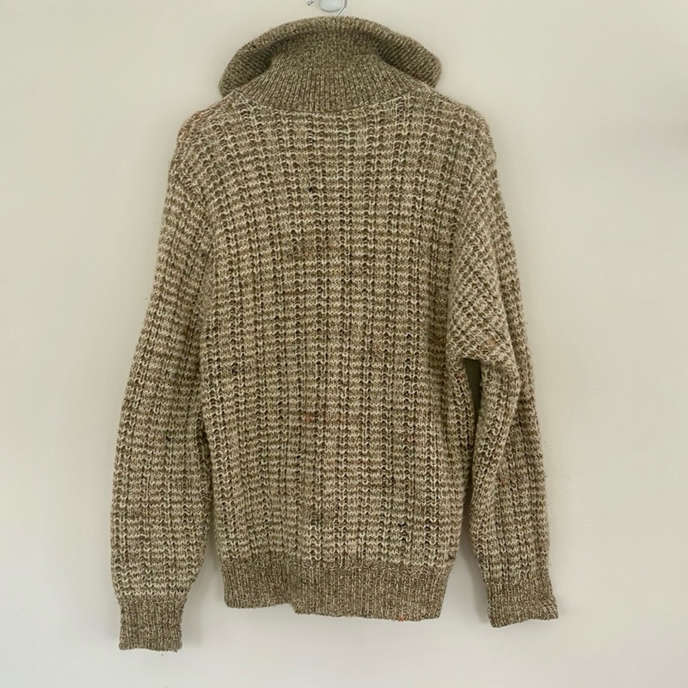 Vintage Pendleton Pure Virgin Wool Zip-Up Sweater – Size L – Made in USA - Picture 6 of 12